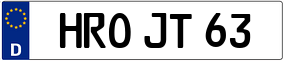 Trailer License Plate